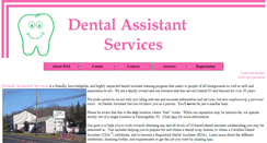 Desktop Screenshot of dentalassistantservices.com